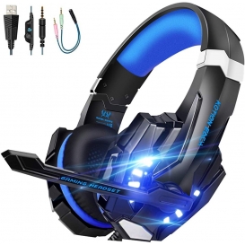 More about Alamro Gaming headset für PS4, 3.5mm Surround Sound mit Mikrofon, LED-Licht, Kopfhörer für Laptop, Xbox one, PC, Smartphone
