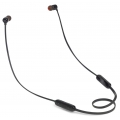 JBL In-Ear Kopfhörer T110, Bluetooth, Kabellos, Akku, Mikrofon, Farbe: Schwarz