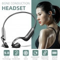 Knochenleitungskopfhörer, Bluetooth 5.0 Wireless Open-Ear Wasserdichte Ohrhörer zum Laufen Radfahren