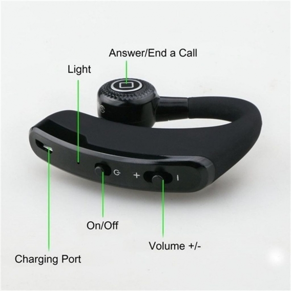 V9-Kopfhörer Bluetooth-kompatibler Kopfhörer Freisprech-Wireless-Headset Geräuschunterdrückung mit Mikrofon Hochwertiges Stereo-
