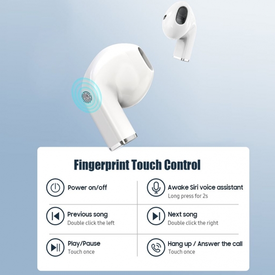 TWS Earbuds Smart BT5.1 Headset Semi-In-Ear Geräuschunterdrückung Binaural Anrufe mit Mikrofon Sport Musik Kopfhörer