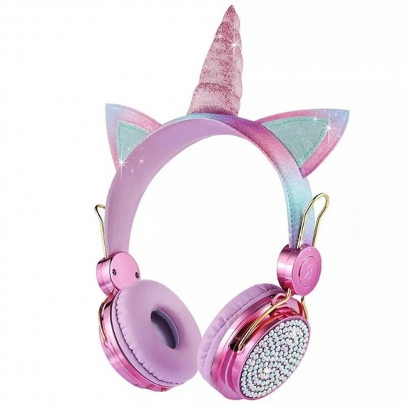 Bluetooth Kopfhörer，Drahtlose Kinderkopfhörer, Bluetooth-Mädchenkopfhörer, In-Ear-Kopfhörer, Kinder-Katzenohrkopfhörer mit Mikro