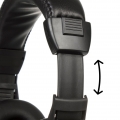 USB-Headset mit Mikrofon Plug&Play On-Ear Kopfhörer 1,5m Kabel Stereo 40mm Treiber Home-Office