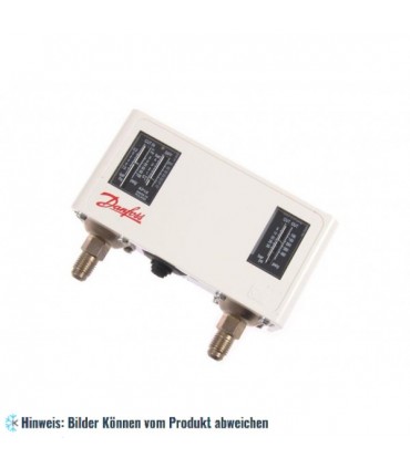 Druckschalter Danfoss Dual, KP15, automatischer Reset, Eingang 1/4"