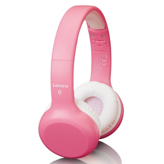 Lenco HPB-110PK - Faltbare Bluetooth-Kopfhörer für Kinder - Pink