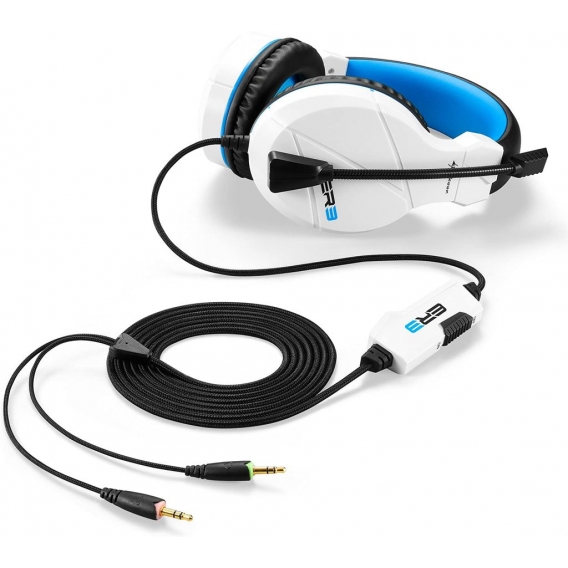 Sharkoon Rush ER3 Gaming Headset weiß/blau