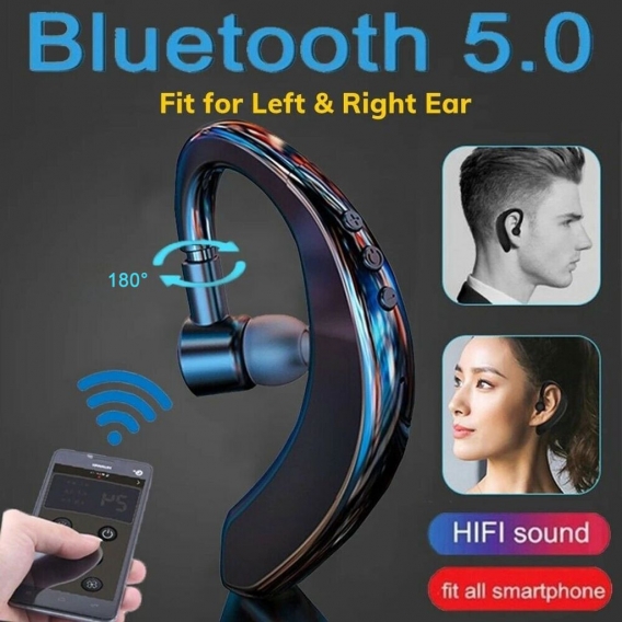 Kabelloses Bluetooth 5.0-Headset ist für Fahrsport geeignet, mit Mikrofon-Rauschunterdrückung, bis zu 10 Stunden Gesprächsdauer,