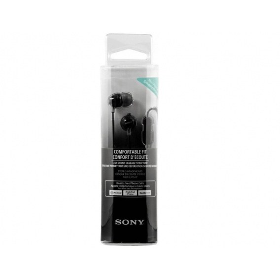 Sony MDR-EX15AP, Kopfhörer, im Ohr, Calls/Music, Schwarz, Binaural, Multi-key