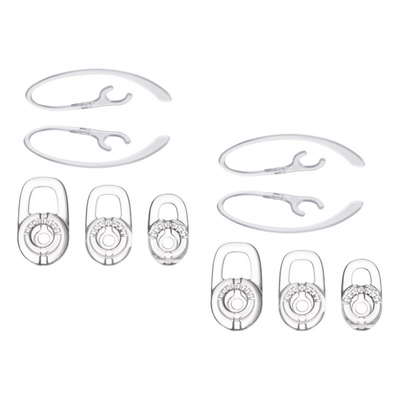 10er Ersatz Ohrbügel und Ohrstöpsel Zubehör für Plantronics M70 Headsets Transparent