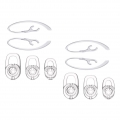 10er Ersatz Ohrbügel und Ohrstöpsel Zubehör für Plantronics M70 Headsets Transparent