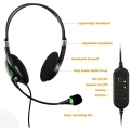 USB Headset PC Headset mit Mikrofon Noise Cancelling Lautstärkeregler Call Control Ultra Komfort Computer Chat Headset für Skype