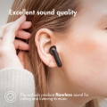In-Ear Kopfhörer Bluetooth für iPhone, Huawei, Samsung, Xiaomi kabellose Kopfhörer Schwarz iMoshion