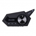 docooler Motorradhelm Headset Motorrad Drahtloser Bluetooth 5.0 Kopfhoerer mit Mikrofon Unterstuetzt den automatischen Anrufbean