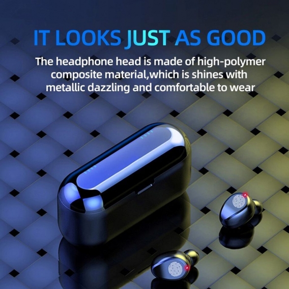 TWS In Ear Kopfhörer Bluetooth 5.0 Kabellos Ohrhöhrer Sport Headset Mit Powerbank