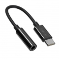Joyroom SH-C1 Audio Adapter USB Typ C auf 3.5 mm Klinke Audio Converter Kopfhörer Anschluss Schwarz