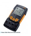 testo 760-2 TRMS Digital-Multimeter inkl. Batterien, Messleitungen, Adapter für Thermoelemente Typ K.