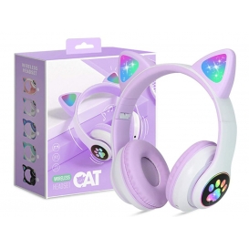 More about Bluetooth Kopfhörer Kinder, Faltbare Mädchen Kopfhörer Over Ear, Kabellos Kinderkopfhörer mit LED-licht Katzenohren und Mikrofon