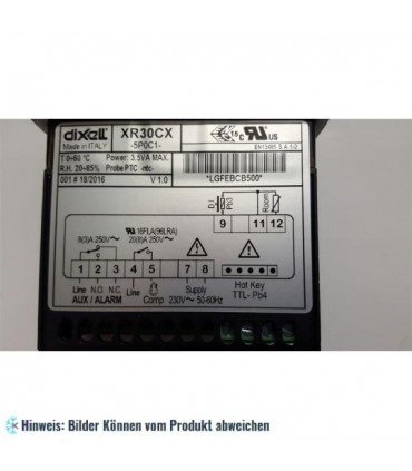Kühlstellenregler Dixell XR30CX 5P0C1, 20 A, 230 V