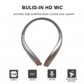 Bluetooth-Kopfhörer, drahtloses Halsband-Sport-Headset mit einziehbaren Ohrhörern, schweißfeste Stereo-Kopfhörer mit Geräuschunt