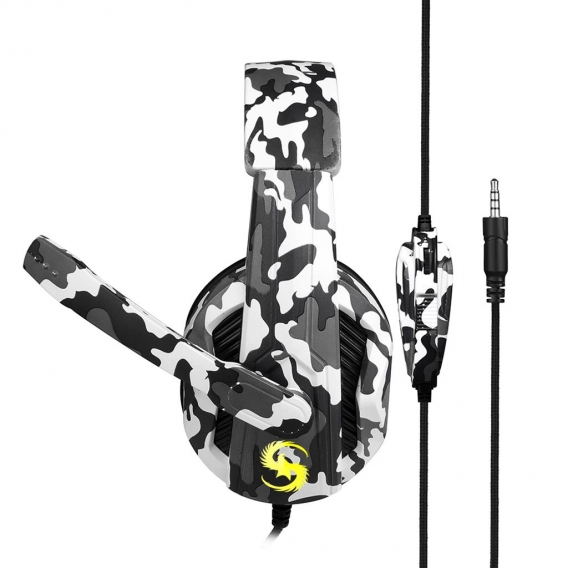 KUBITE T-173 3,5-mm-Over-Ear-kabelgebundener Gaming-Kopfhörer Musik-Headset Geräuschunterdrückung Kopfhörer mit Mikrofon Mikrofo