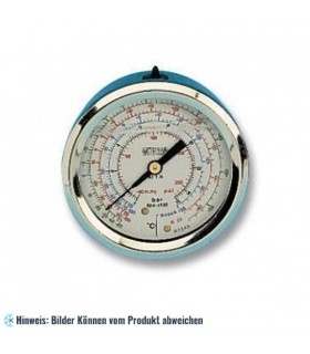Manometer Ø60, Ölfüllung, Klasse 1.6, Anschluß auf der Rückseite, Befestigungswinkel und Edelstahl-Gehäuse WIGAM ML60/18C4S/A8