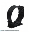 Rohrschelle einstellbar, Kunststoff, schwarz für Pythonmontage Ø 55-85 mm