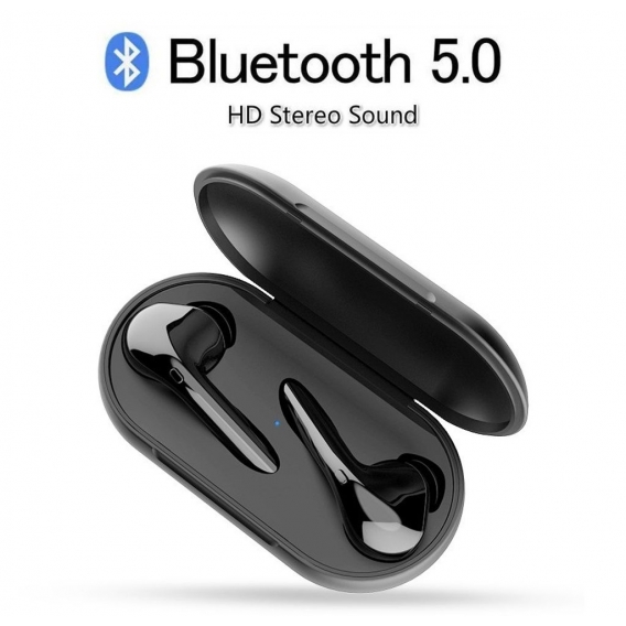 LOOKit  SELECT CZ5 2020 (Schwarz) Earpods Earbuds Earphone Airdots Bluetooth Kopfhörer 5.0 Smart Touch Control Ohrhörer  für Sam