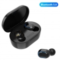 A7S / E7S Bluetooth 5.0 Drahtloser Kopfhoerer IPX7 Wasserdichter 9D Stereo Sport Ohrhoerer Schwarz
