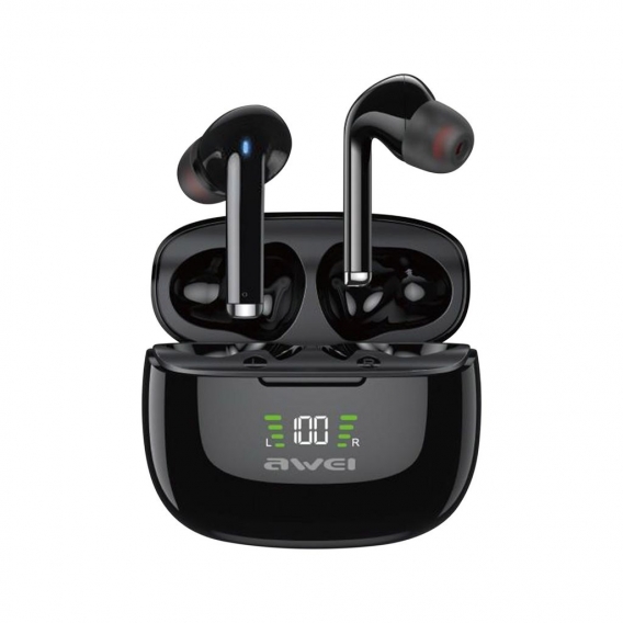 Awei Bluetooth In-Ear Kopfhörer mit LED-Anzeige - Schwarz