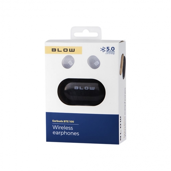 Blow BTE100 Bluetooth 5.0 Earbuds Schwarz OverEar kabellos bis 10mtr. Ladeschale