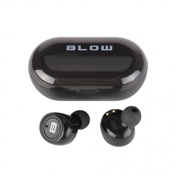 Blow BTE100 Bluetooth 5.0 Earbuds Schwarz OverEar kabellos bis 10mtr. Ladeschale