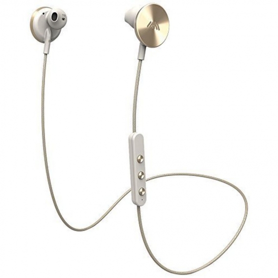 i.am+ BUTTONS Bluetooth Kopfhörer (Bluetooth 4.0, 6 h Akku, magnetische Disks) Gold