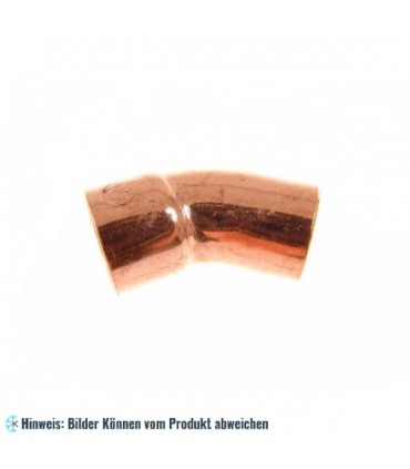 Kupferbogen 45° a/i 89 mm, 5040