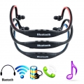 Universal Handfree Sport Bluetooth Drahtloses Headset Stereo-Kopfhörer Kopfhörer-(Schwarz)
