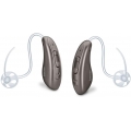 Beurer HA 70 pair of digital hearing aids, set of 2, extra small design, ergonomic fit behind the ear, 2 hearing programs, 4 att