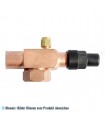 Rotalockventil, 1 Anschluss: 1.1/4" - 22 mm ODS, Frigomec