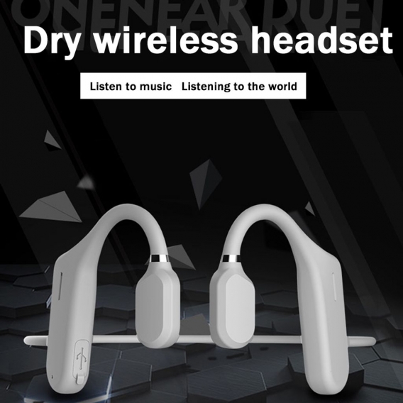 Bluetooth 5.0 Drahtlose Kopfhörer Sport-Headset Wasserdichter laufender Kopfhörer Radfahren Offener Ohrhörer