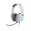 THE G-LAB Korp Vanadium Gaming Headset - Stereo-Headset, Ultraleicht, RGB - Headset mit Mikrofon, 3,5-mm-Buchse für PC/PS4/Xbox 