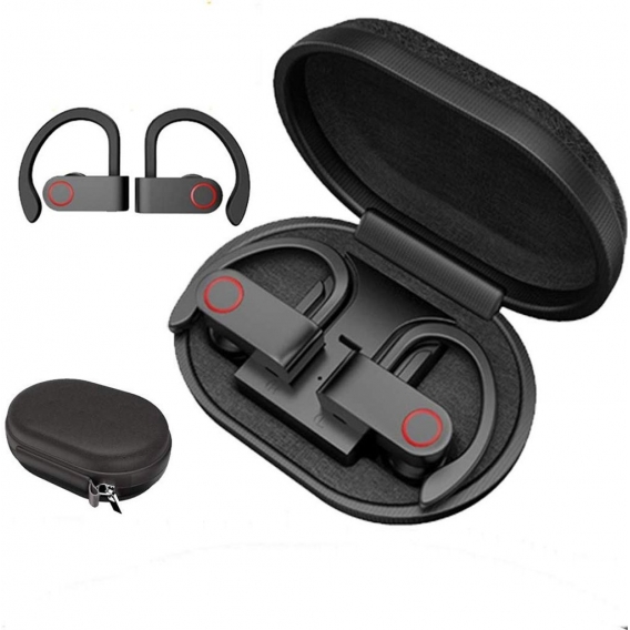 TWS Bluetooth Kopfhörer echte drahtlose Ohrhörer 8 Stunden Musik Bluetooth 5.0 drahtloser Kopfhörer Wasserdichter Sportkopfhörer