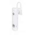 Manhattan Bluetooth-Headset, Bluetooth 4.0 + EDR, In-Ear Design, omnidirektionales Mikrofon, integrierte Bedienelemente, weiß