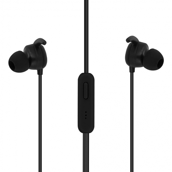 Setty Sport in-ear Kopfhörer mit 3.5mm Klinkenstecker und Mikrofon – Schwarz