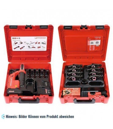 Elektrohydraulische Akku-Pressmaschine für Ø 1/4" - 1.1/8", ROMAX ComTT Maxipro, 1x2Ah, EU, Rothenberrger 1000002121