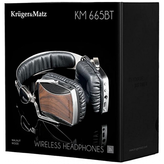 Krüger & Matz Kopfhörer Bluetooth 20-20.000Hz KM0665BT Ökoleder