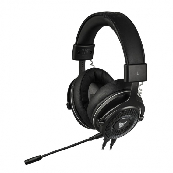 L33T Over-Ear Gaming-Kopfhörer kabelgebunden, beleuchtet, schwarz