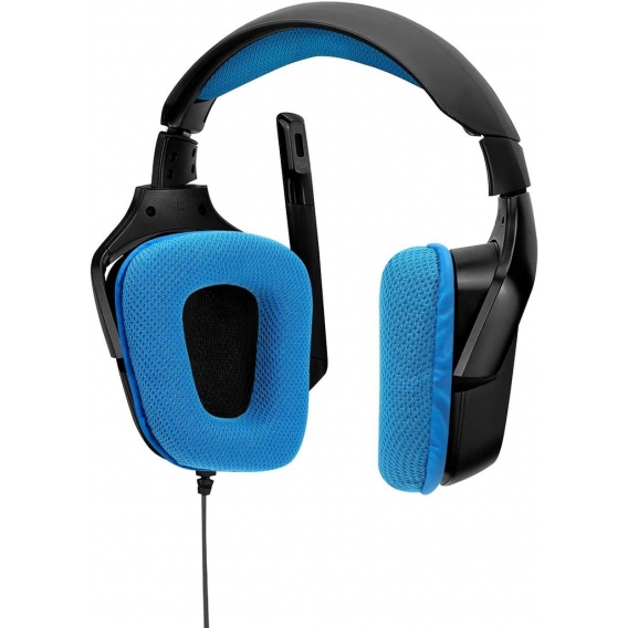 Weichschaum Ear Pads Ohr Kissen Stirnband Kissen Austauschkissen Logitech G430 G930 Kopfhörer (blau)