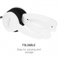 KUBITE T-111 3,5-mm-verdrahtete Over-Ear-Kopfhörer Faltbarer Sport-Headset Tragbare Musik-Gaming-Kopfhörer mit Mikrofon für Kind