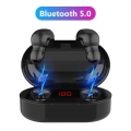 L22 Bluetooth-Headset,drahtlose Bluetooth-Headset LED TWS 5.0,wasserdichtes Headset mit Rauschuntersetzungung,Schwarz