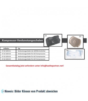 Verdunstungsschale für Kompressor ACC