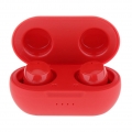 TWS Drahtlose Bluetooth Kopfhörer Sport Kopfhörer Tragbare Stereo Sound Ohrhörer mit Lade Box Farbe rot
