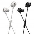 Philips In-Ear-Kopfhörer SHE4305WT/00 - Leistungsstarker Bass - mit Mikrofon - Weiß